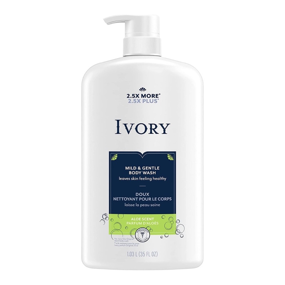 IVORY MILD & GENTLE BODY WASH ALOE SCENT 1.03L  - BRAND NEW